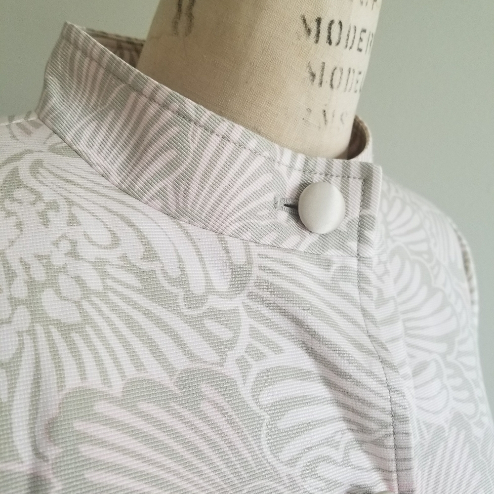 Sigrid olsen mandarian collar jacket in satin - Picture 6 of 13